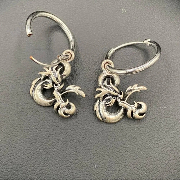 Wizards Signed Dungeons and Dragons Huggie Mini Hoop Earrings - Picture 4 of 6